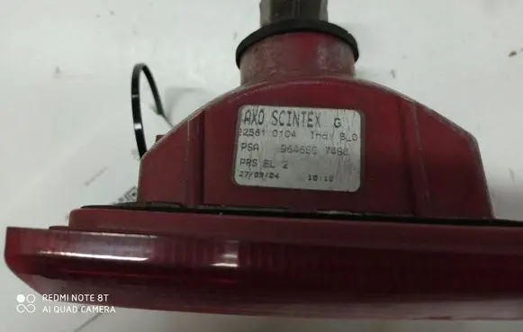 Peugeot 407 Tailgate rear/tail lights 9646507480