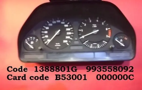 BMW 5 E34 Speedometer (instrument cluster) 1388801G 993558092 B53001