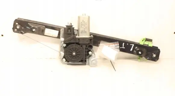 Rear window lifting mechanism without motor