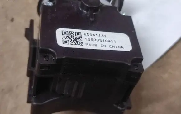 Opel Astra J Wiper control stalk 20941131 13530310411