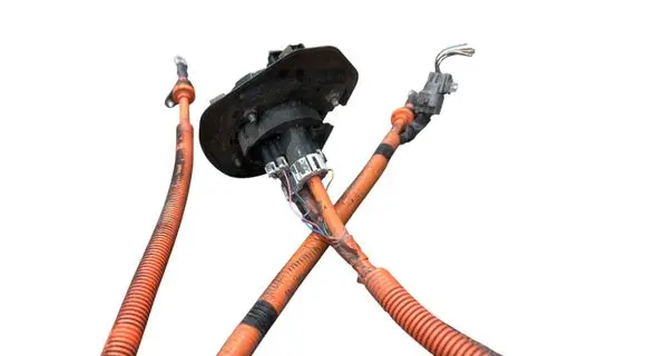 Mitsubishi i-MiEV Electric car charge socket 