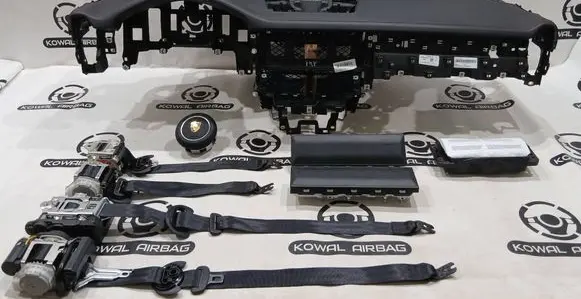 Porsche Cayenne (9Y0 9Y3) Airbag set with panel 9Y1857003BB 052FRS3527679P 9Y0880201