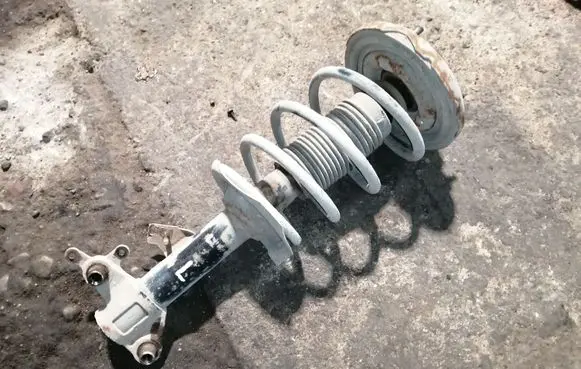 Front shock absorber with coil spring