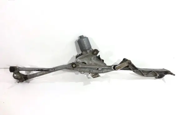 Front wiper linkage and motor