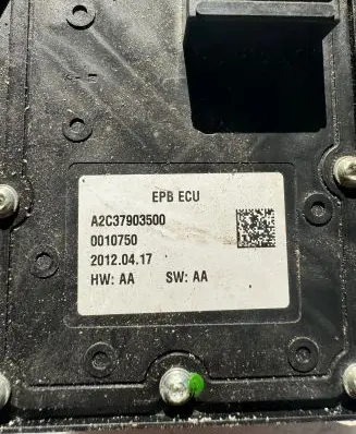 Peugeot 508 Hand brake control module A2C37903500 20120417 0010750