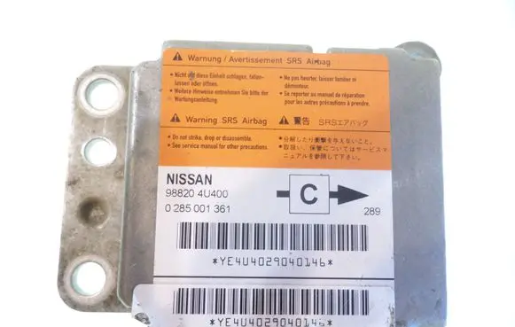 Nissan Almera Tino Airbag control unit/module 98820 4U400 0285001361