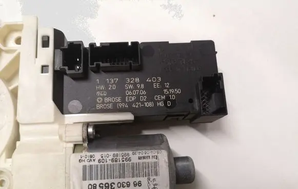 Peugeot 407 Front door window regulator with motor 9644893480AVD 994327102
