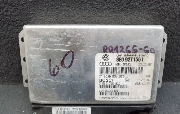 Audi A4 S4 B6 8E 8H Gearbox control unit/module 8E0927156L 0260002810
