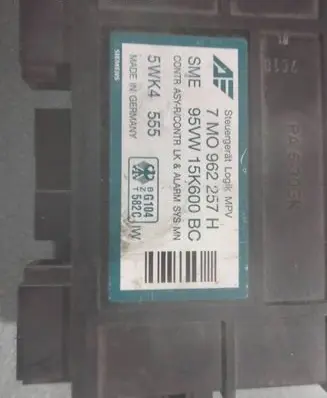 Ford Galaxy Comfort/convenience module 7M0962257H 5WK4555 95VW15K600BC
