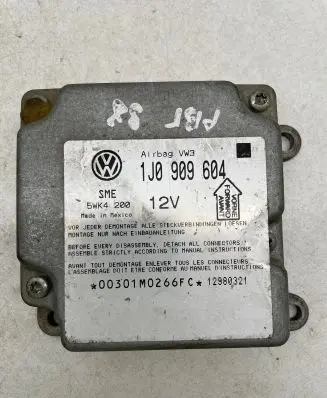 Volkswagen PASSAT B5 Airbag control unit/module 1J0909604 12980321 5WK4200
