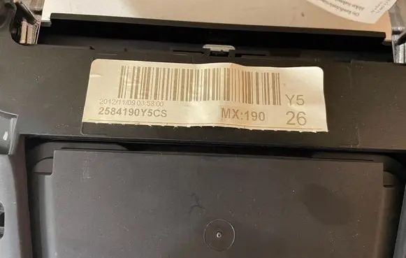 Volvo V40 Climate control unit 2584190Y5CS 08632794