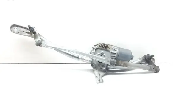 Front wiper linkage and motor