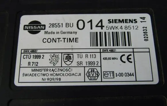 Nissan Almera Tino Other control units/modules 28551BU014