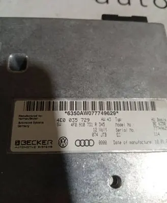 Audi A6 S6 C6 4F MMI control unit 4E0035729