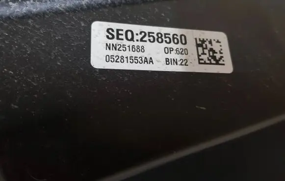 Ram 1500 Engine cover (trim) 05281553AA NN251688 SEQ258560