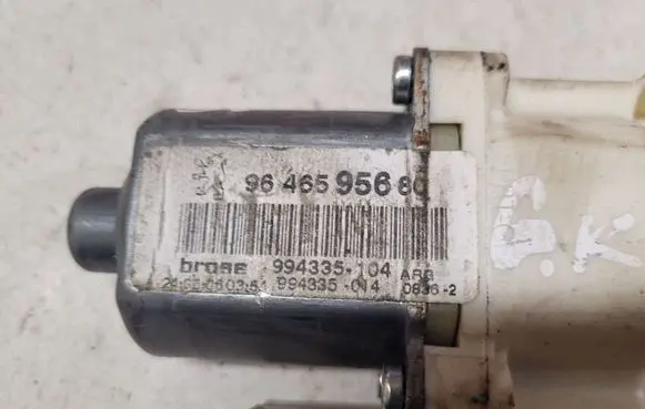 Peugeot 407 Rear door window regulator motor 99906103 9646595680