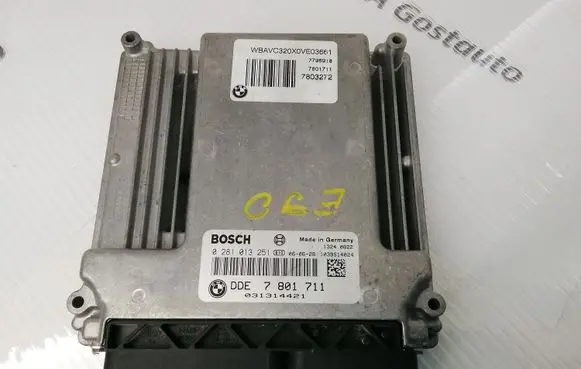 BMW 5 E60 E61 Engine control unit/module DDE7801711 031314421 0281013251