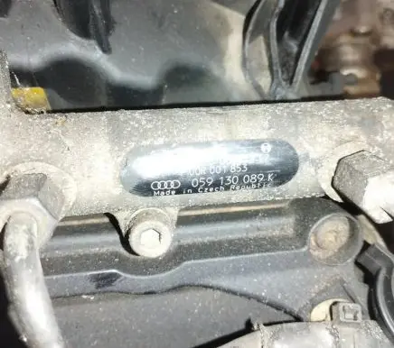Audi A6 S6 C6 4F Fuel main line pipe 0559130089k