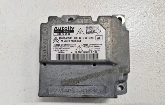 Citroen C4 I Airbag control unit/module 9662643980