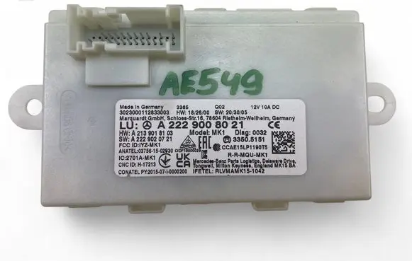 Mercedes-Benz S C217 Other control units/modules A2229008021