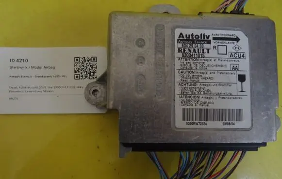 Renault Scenic II - Grand scenic II Airbag control unit/module 604290400 8200411015