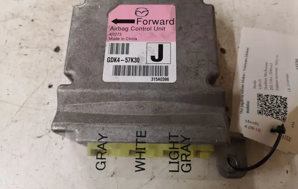 Mazda 6 Airbag control unit/module GDK457K30 K0273 315A0396
