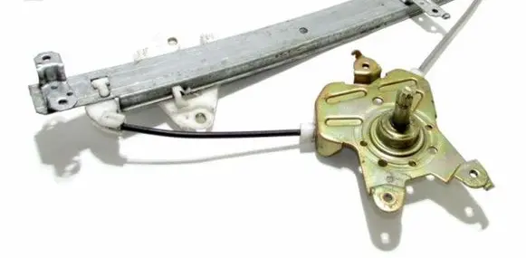 Sliding door window regulator with motor