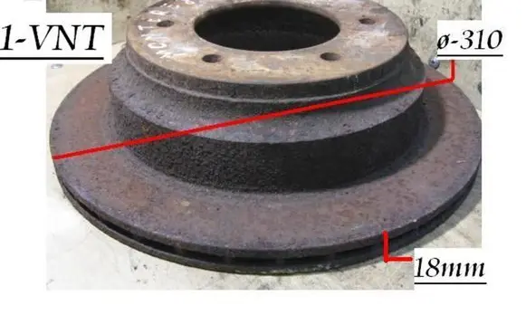 Opel Frontera A Rear brake disc 9024783