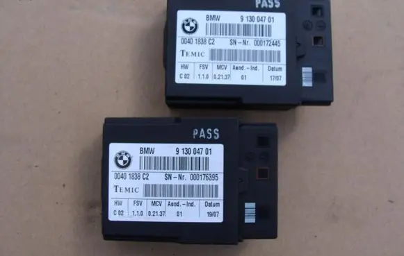 BMW 3 E92 E93 Seat belt warning relay 9130047