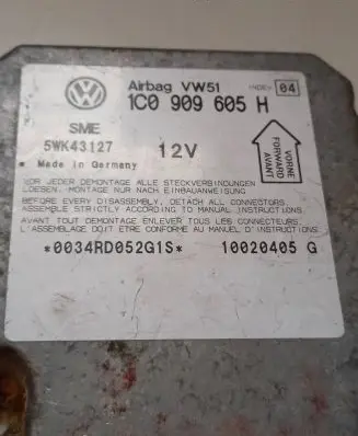 Skoda Fabia Mk1 (6Y) Airbag control unit/module 1C0909605H