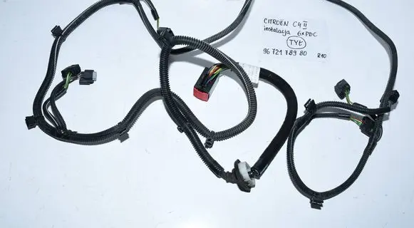 Citroen C4 II Parking sensor (PDC) wiring loom 9672178980