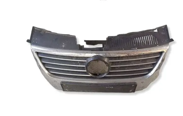Volkswagen PASSAT B6 Front bumper upper radiator grill 3CD853651B