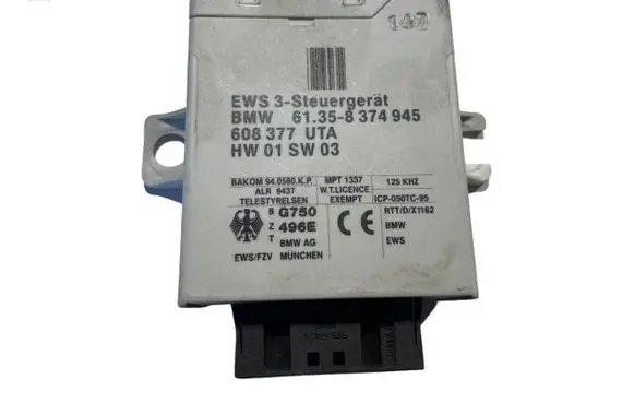 BMW 5 E39 Immobilizer control unit/module 8374945 61358374945 608377UTA