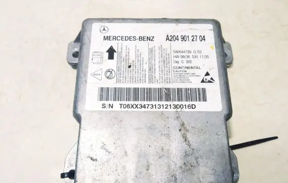 Mercedes-Benz C AMG W204 Airbag control unit/module a2049012704 5wk44739
