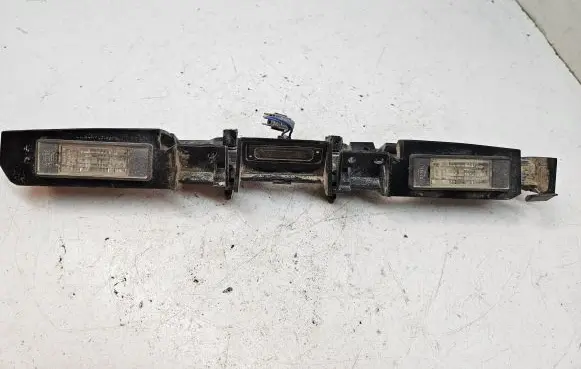 Trunk door license plate light bar