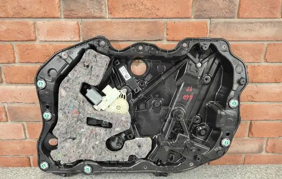 Front door window regulator with motor