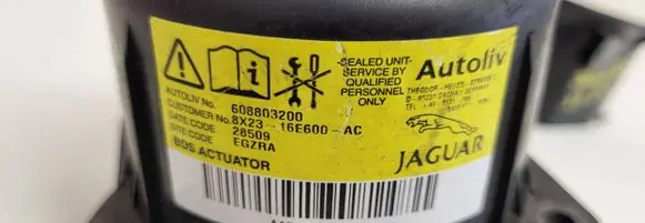 Jaguar XF X250 Pedestrian airbag 608803200 8G2316E600AC AABDS285090121