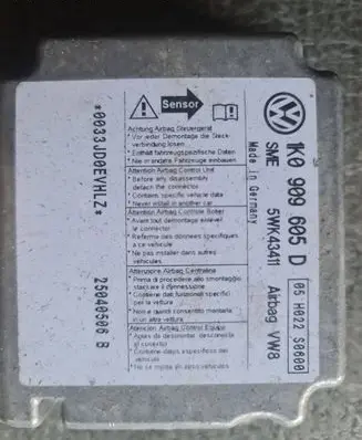 Volkswagen Golf V Airbag control unit/module 1K0909605D 25040506B 5WK43411