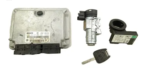 Opel Omega B1 Engine ECU kit and lock set 24417198 0281010273