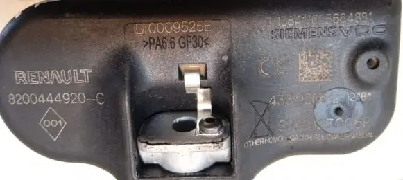 Renault Scenic II - Grand scenic II Tire pressure sensor 8200444920
