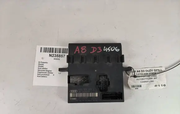Audi A8 S8 D3 4E Comfort/convenience module 4E0907279E 00007898B2 4E0910279E
