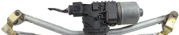 Volkswagen Polo IV 9N3 Front wiper linkage and motor 6Q1955119A 6Q1955023D 0390241524