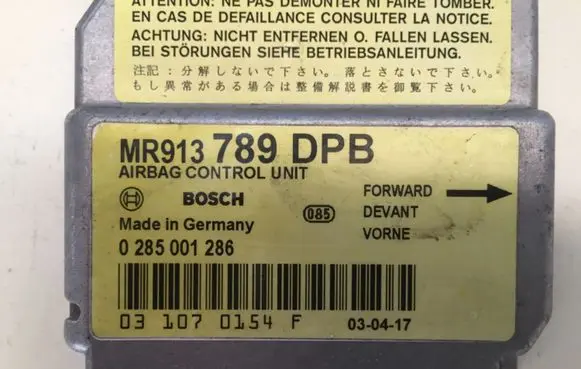 Mitsubishi Carisma Airbag control unit/module 0285001296 MR913789DPB