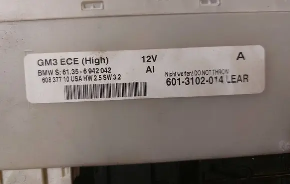 BMW 7 E38 Central body control module 61.356942042 6013102014 60837710
