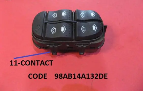 Ford Focus Electric window control switch 98AB14A132DE