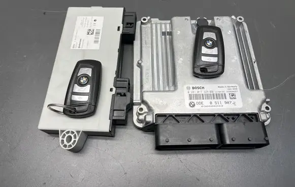 BMW 5 F10 F11 Engine ECU kit and lock set 8511907 0281017325 030008223
