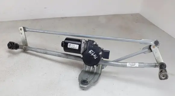 Front wiper linkage and motor