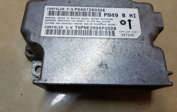 Dodge Caliber Airbag control unit/module P04672603AE