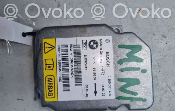 Mini One - Cooper R50 - 53 Airbag control unit/module 0285001430 31691588600N 65776915886