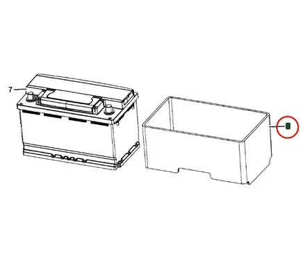 Battery box tray
